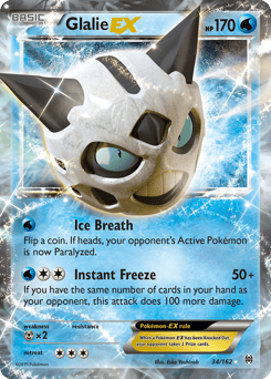 Glalie-EX – Rare Holo EX – BREAKthrough
