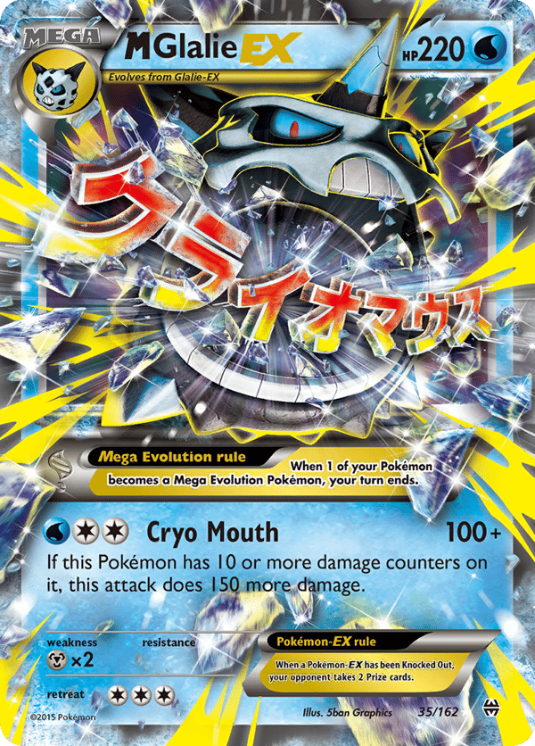 M Glalie-EX – Rare Holo EX – BREAKthrough