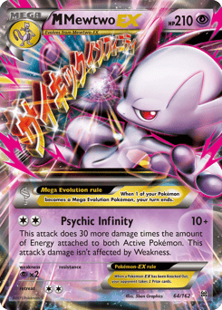 M Mewtwo-EX – Rare Holo EX – BREAKthrough