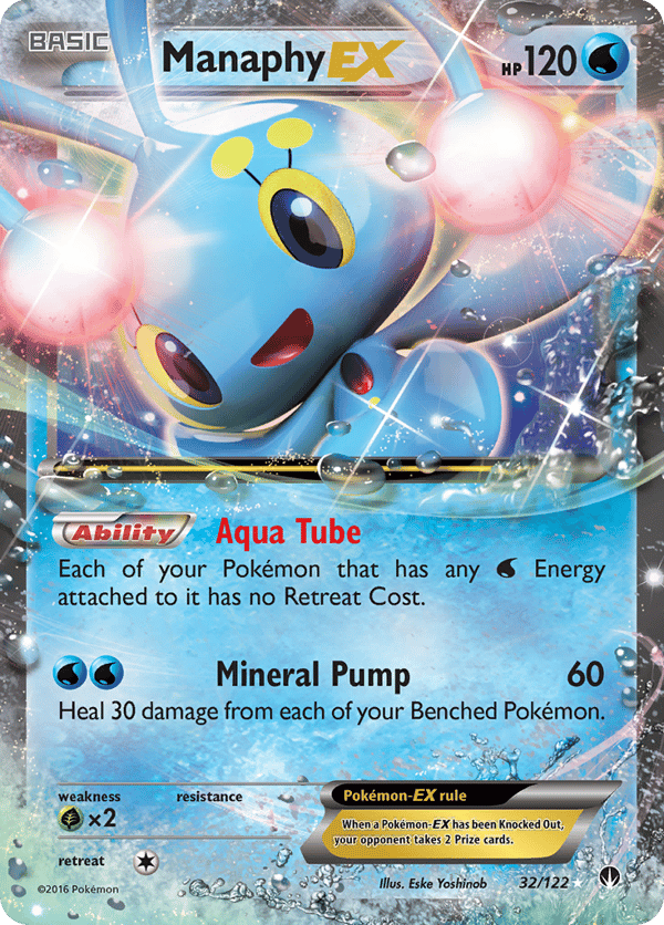 Manaphy-EX – Rare Holo EX – BREAKpoint