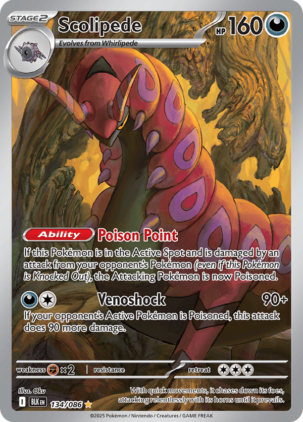 Scolipede – Illustration Rare – Black Bolt