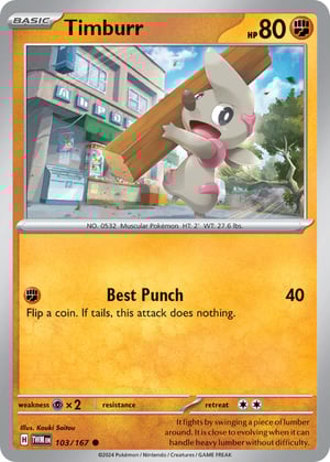 Timburr #103/167 | Twilight Masquerade | Common - Non Holo