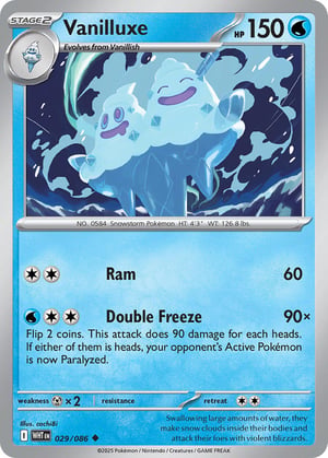 Vanilluxe #029/086 | White Flare | Uncommon - Non Holo