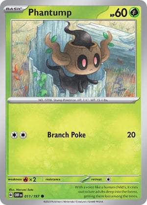 Phantump #011/197 | Obsidian Flames| Common - Non Holo