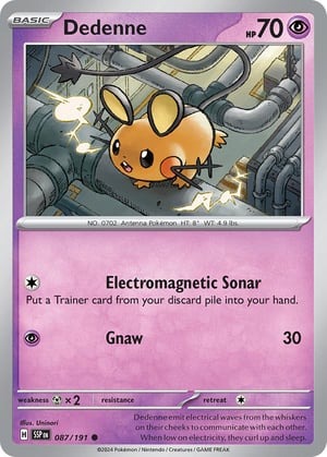 Dedenne #087/191  | Surging Sparks| Common- Rev Holo
