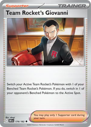 Team Rocket's Giovanni #174/182 | Destined Rivals | Uncommon - Non Holo