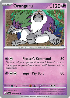 Oranguru #094/193 | Paldea Evolved | Uncommon - Non Holo