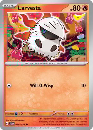 Larvesta #028/159 | Journey Together | Common - Non Holo