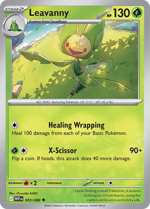 Leavanny #003/086 | White Flare | Uncommon - Non Holo