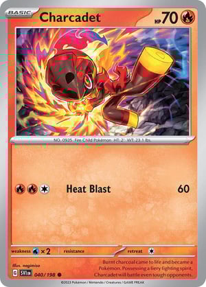 Charcadet #040/198 | Scarlet & Violet Base Set| Common- Rev Holo