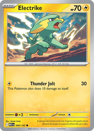 Electrike #049/132 | Mega Evolution Base Set | Common  - Non Holo