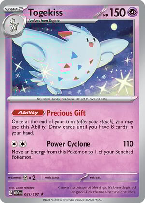 Togekiss #085/197 | Obsidian Flames| Rare - Holo