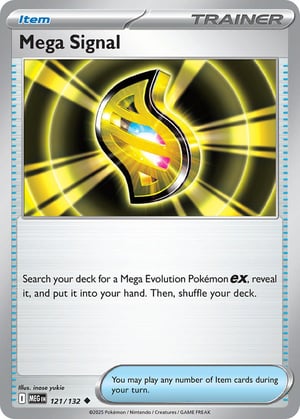 Mega Signal #121/132 | Mega Evolution Base Set | Uncommon  - Non Holo
