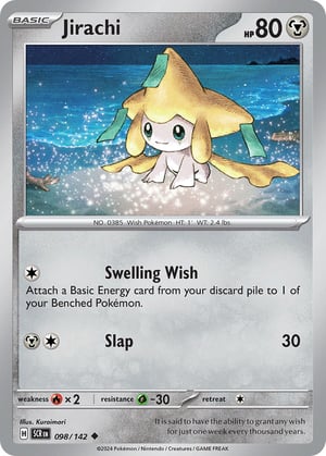 Jirachi #098/142  | Stellar Crown | Uncommon - Non Holo