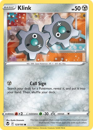 Klink #123/195 | Silver Tempest | Common  - Non Holo