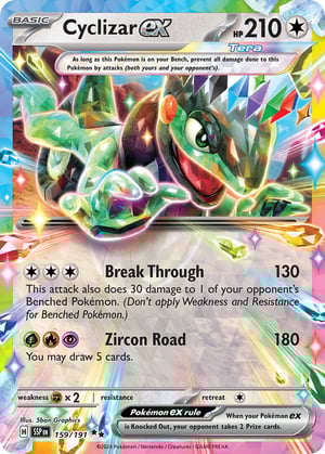 Cyclizar ex #159/191  | Surging Sparks| Double Rare