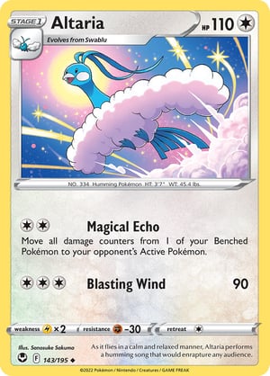 Altaria #143/195 | Silver Tempest | Uncommon  - Non Holo