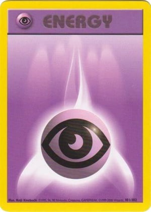 Psychic Energy #101/102  | Base Set Unlimited| Energy - Non Holo | Moderately Played