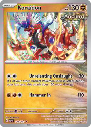 Koraidon #116/191  | Surging Sparks| Uncommon - Non Holo
