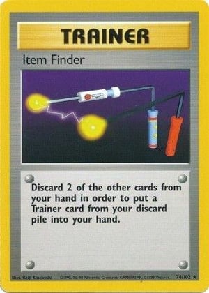Item Finder #074/102  | Base Set Unlimited| Rare - Non Holo | Moderately Played