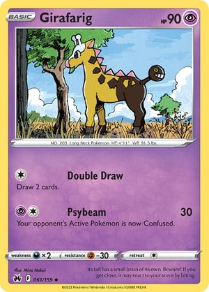 Girafarig #061/159 | Crown Zenith | Uncommon  - Non Holo