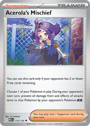 Acerola's Mischief #113/132 | Mega Evolution Base Set | Uncommon  - Non Holo