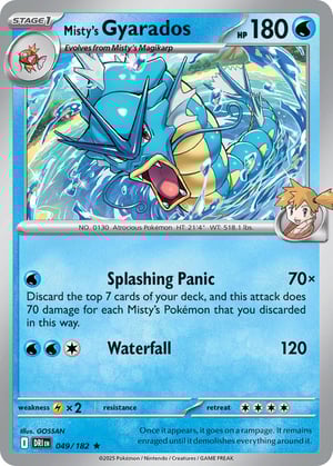 Misty's Gyarados #049/182 | Destined Rivals | Rare - Holo