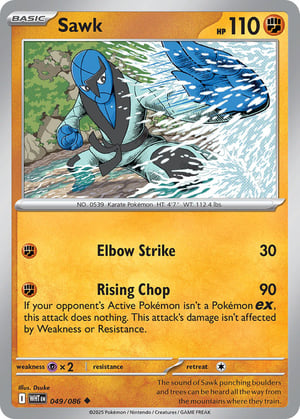 Sawk #049/086 | White Flare | Uncommon - Non Holo