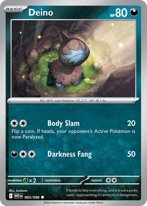 Deino #065/086 | White Flare | Common - Non Holo