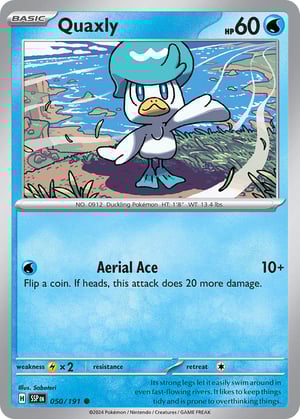 Quaxly #050/191  | Surging Sparks| Common- Rev Holo