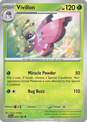 Vivillon #010/198 | Scarlet & Violet Base Set| Uncommon - Non Holo