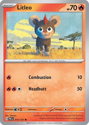Litleo #015/131 | Prismatic Evolutions | Common- Rev Holo