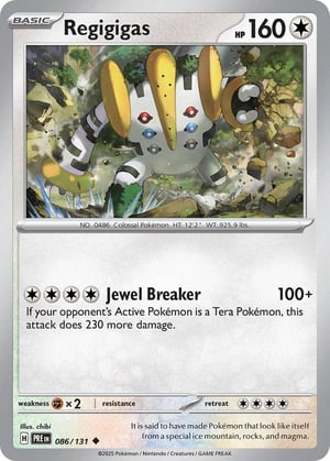 Regigigas #086/131 | Prismatic Evolutions | Uncommon- Pokeball