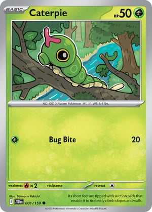 Caterpie #001/159 | Journey Together | Common - Non Holo