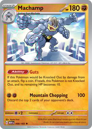 Machamp #068/165  | (Mew) 151| Rare - Holo
