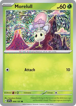 Morelull #008/191  | Surging Sparks| Common- Rev Holo
