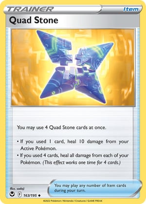 Quad Stone #163/195 | Silver Tempest | Uncommon  - Non Holo