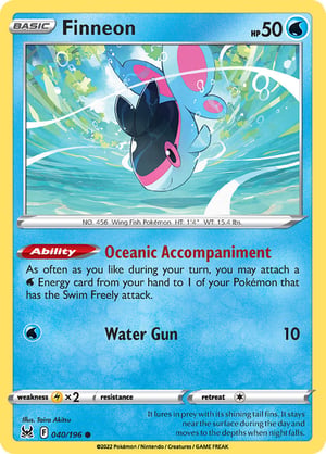Finneon #040/196  | Lost Origin | Common  - Non Holo