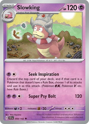 Slowking #058/142  | Stellar Crown | Uncommon - Non Holo