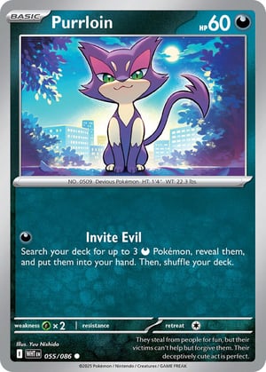 Purrloin #055/086 | White Flare | Common - Non Holo