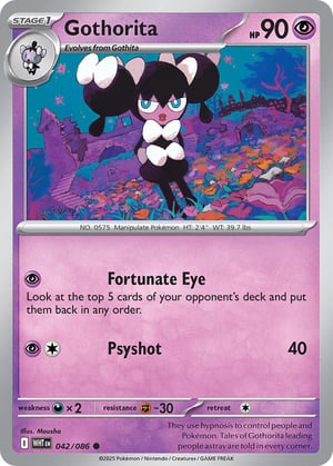 Gothorita #042/086 | White Flare | Common - Non Holo