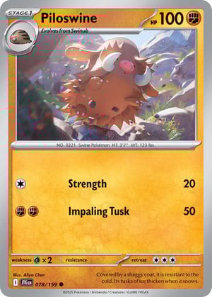 Piloswine #078/159 | Journey Together | Common - Non Holo