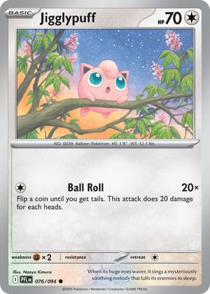 Jigglypuff #076/094 | Phantasmal Flames | Common  - Non Holo
