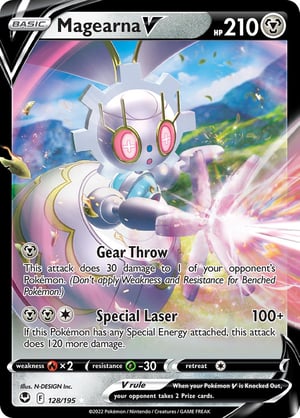 Magearna V #128/195 | Silver Tempest | Ultra Rare - Regular