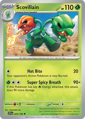 Scovillain #029/198 | Scarlet & Violet Base Set| Uncommon - Non Holo