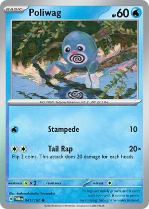 Poliwag #041/167 | Twilight Masquerade | Common- Rev Holo