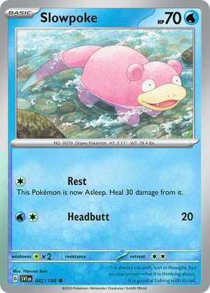 Slowpoke #042/198 | Scarlet & Violet Base Set| Common - Non Holo