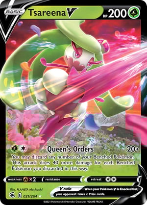 Tsareena V #021/264 | Fusion Strike | Ultra Rare - Regular