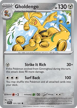 Gholdengo #131/191  | Surging Sparks| Uncommon - Non Holo