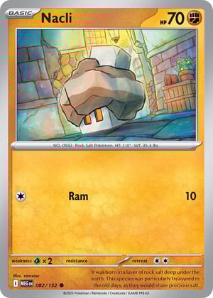 Nacli #082/132 | Mega Evolution Base Set | Common  - Non Holo